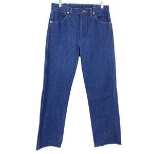 Wrangler Customized Cut Off Jeans 100% Cotton Mens Size 31" Waist Medium Wash